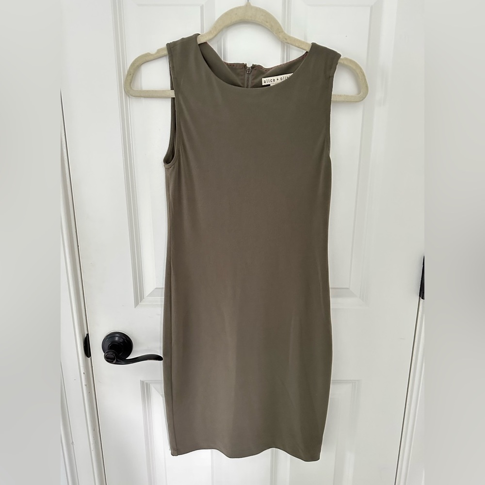 Alice and Olivia A-line dress in Chocolate